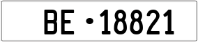 Trailer License Plate